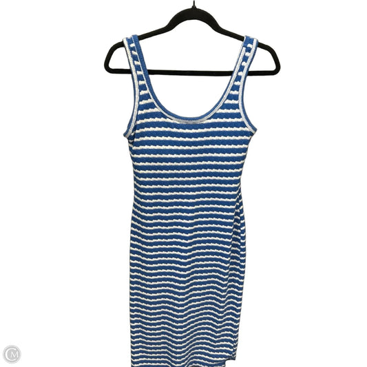 Dress Casual Midi By Maurices In Blue & White, Size: Xs