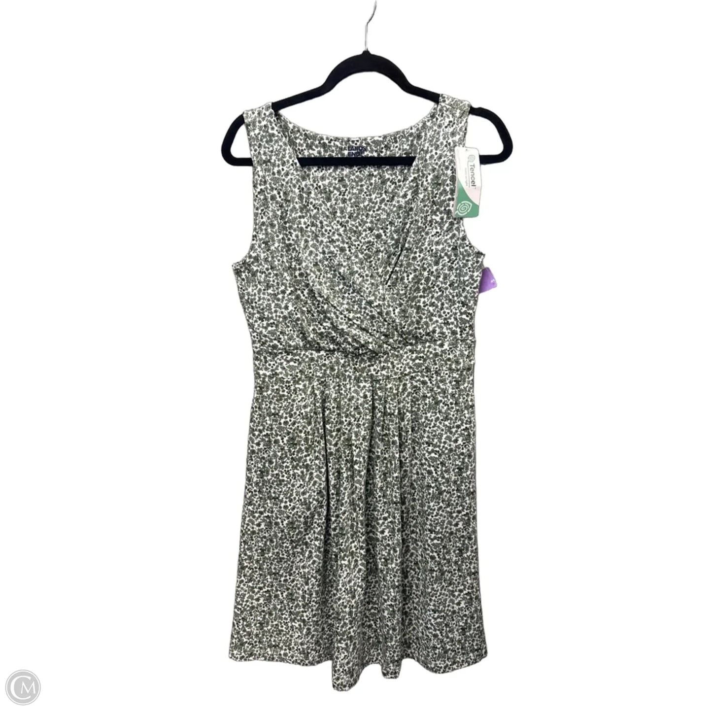 Dress Casual Midi By Lands End In Green, Size: M