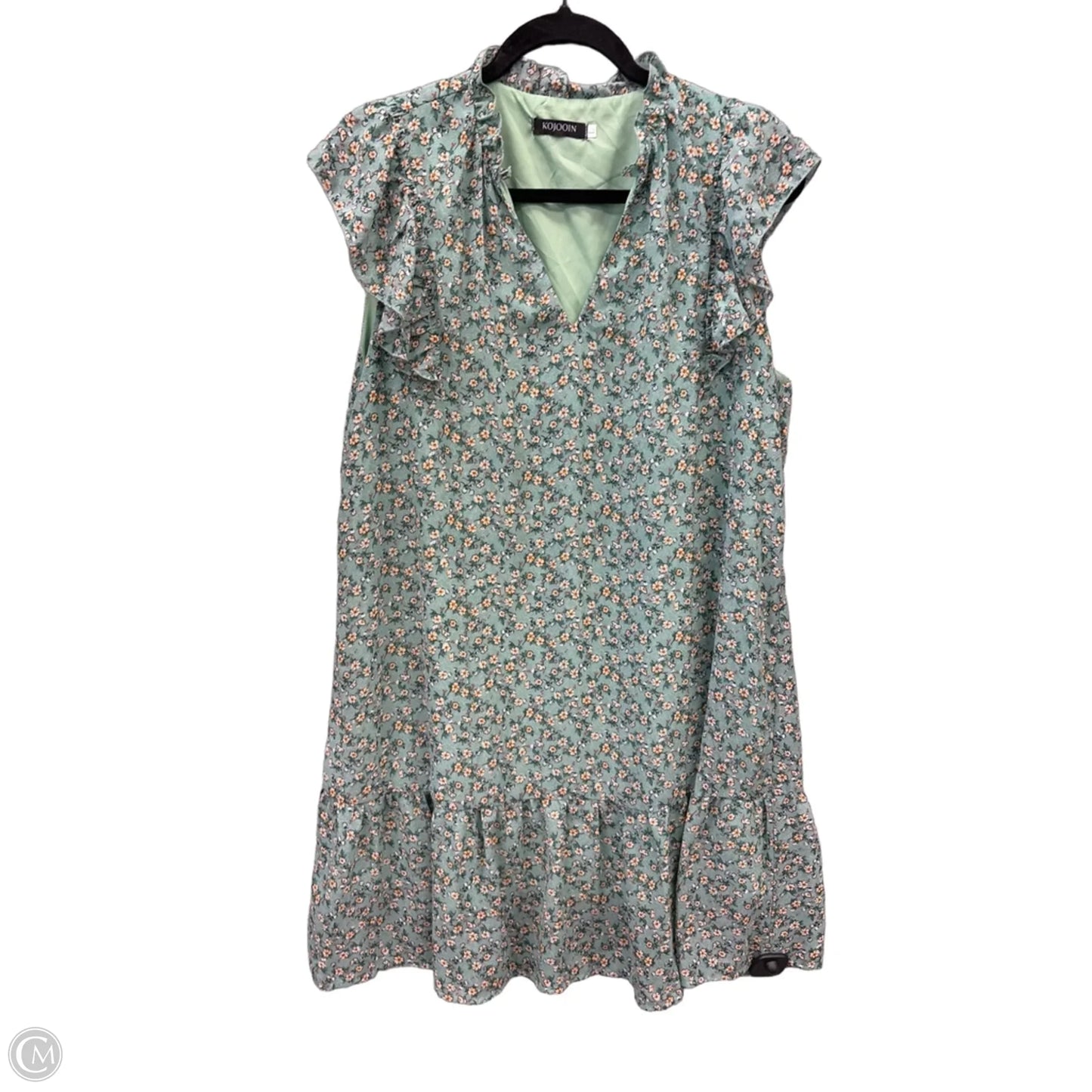 Dress Casual Midi By Clothes Mentor In Green, Size: L