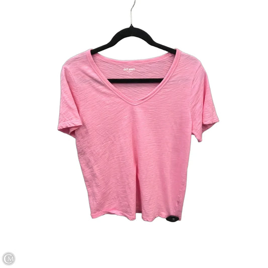 Top Short Sleeve Basic By Old Navy In Pink, Size: M