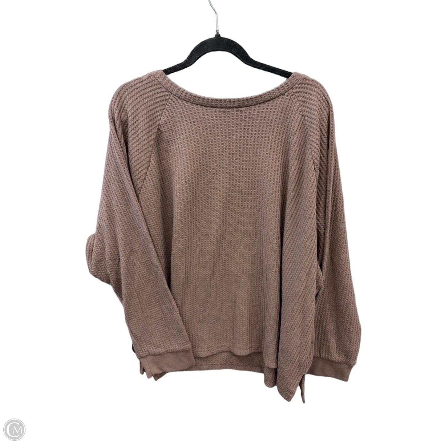 Top Long Sleeve By Eddie Bauer In Brown, Size: 3x