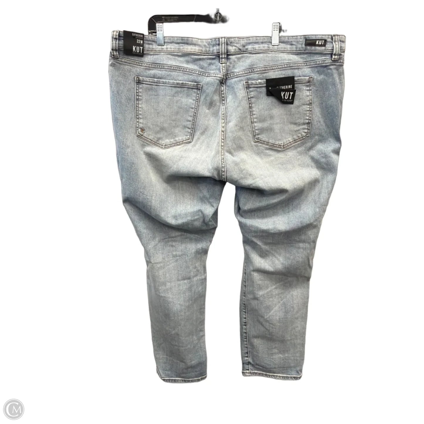 Jeans Boyfriend By Kut In Blue Denim, Size: 22