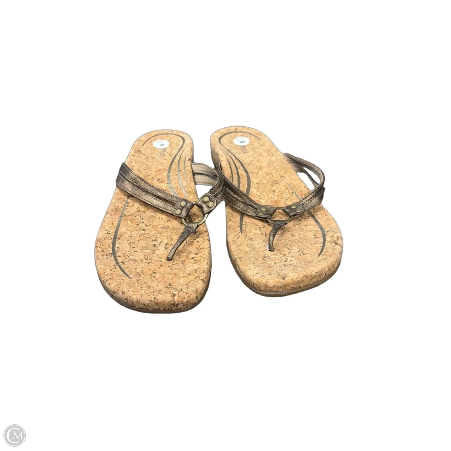 Sandals Flats By Aetrex In Brown, Size: 10