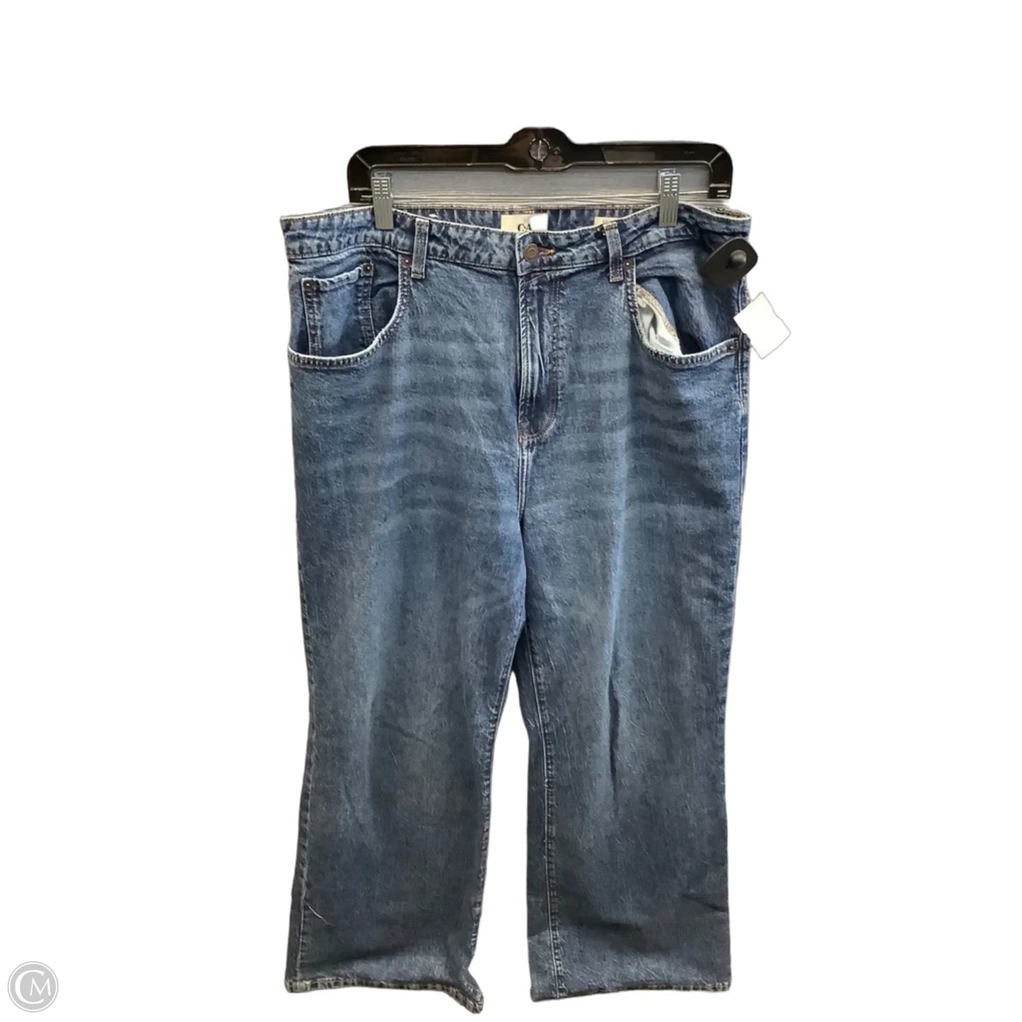 Jeans Wide Leg By Clothes Mentor In Blue Denim, Size: 12