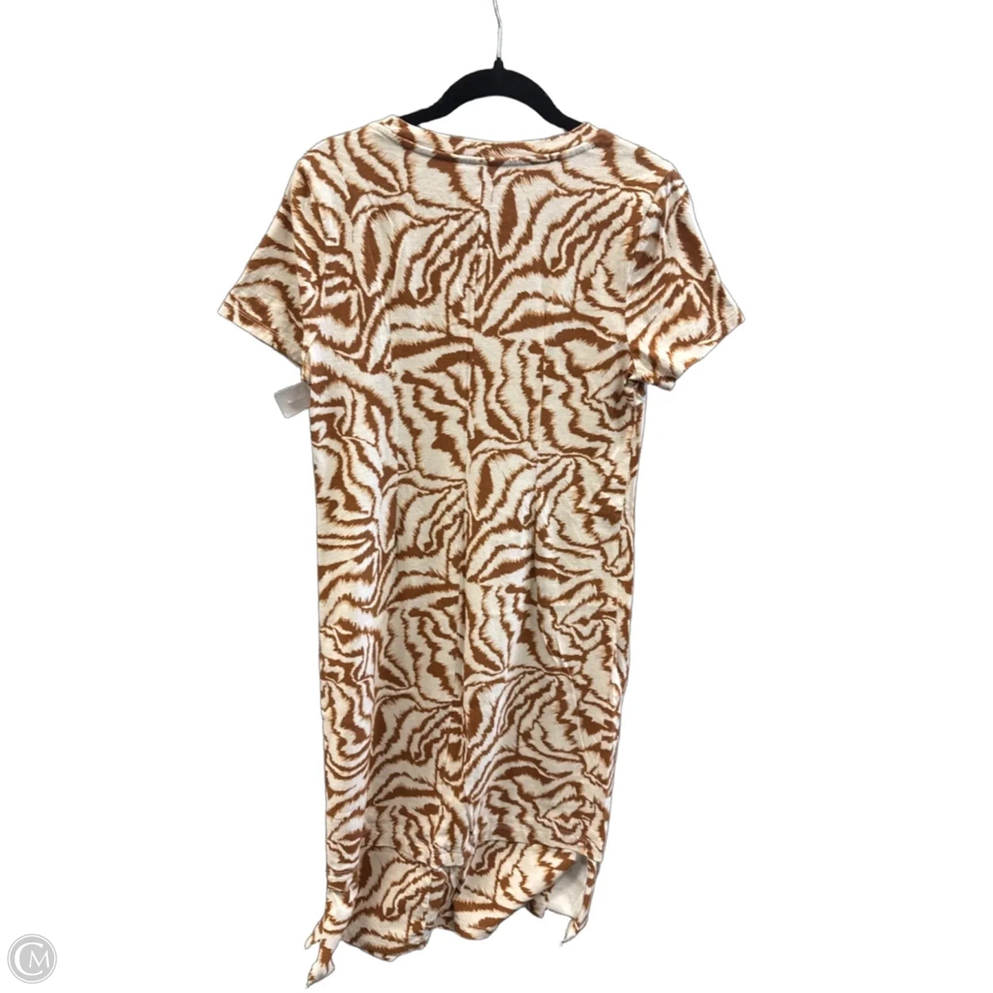 Dress Casual Midi By Nine West In Beige, Size: L