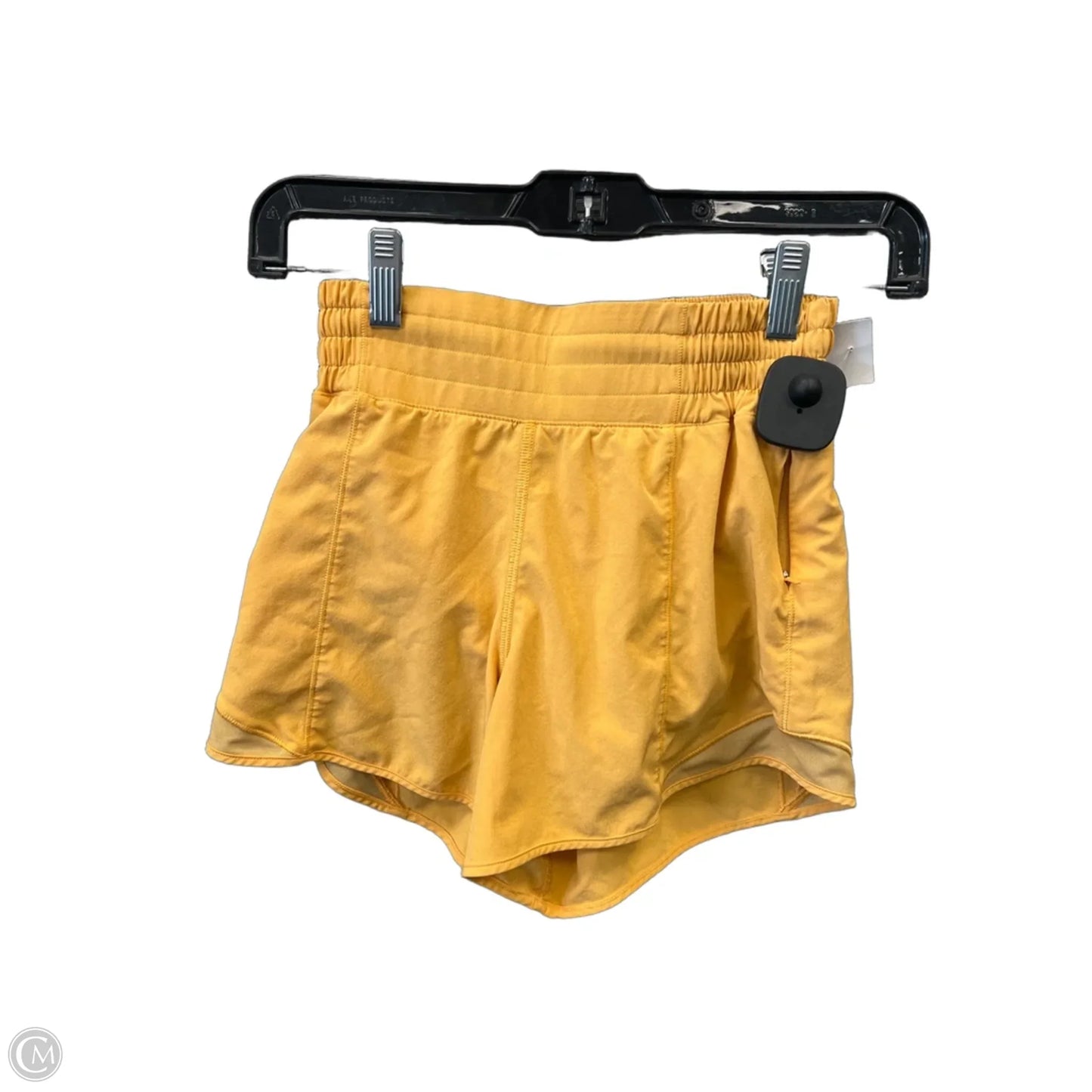 Athletic Shorts By Lululemon In Yellow, Size: Xs