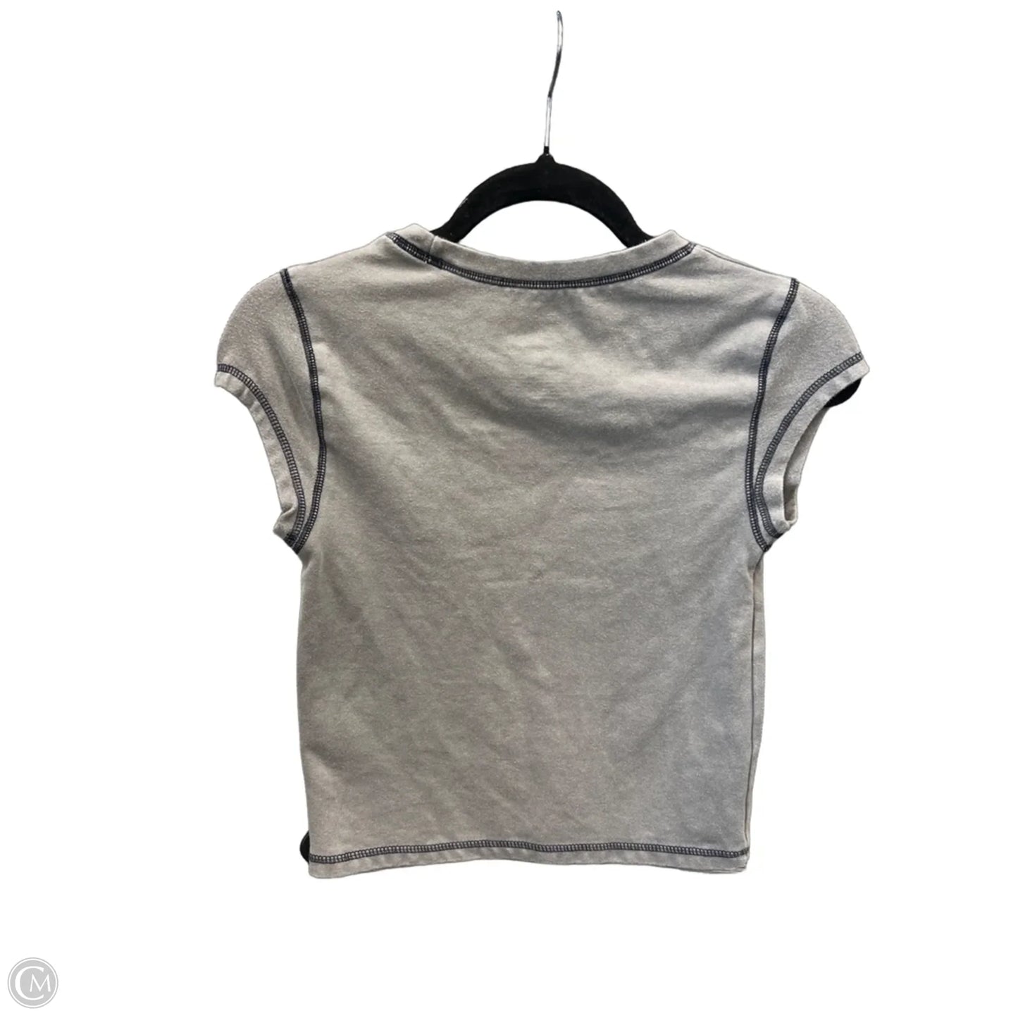 Top Short Sleeve By Clothes Mentor In Grey, Size: M