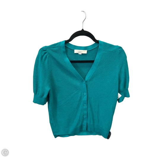 Top Short Sleeve By Loft In Green, Size: M