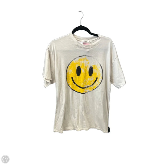 Top Short Sleeve By Tres Bien In Cream, Size: S