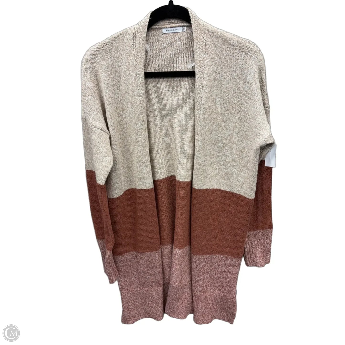 Sweater Cardigan By Staccato In Brown, Size: S