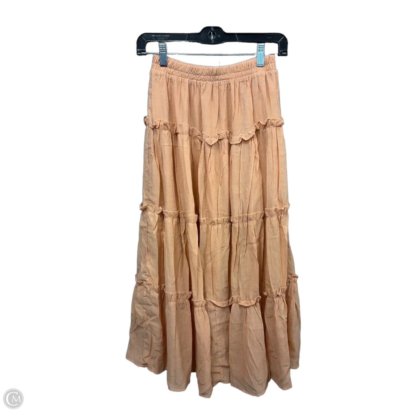 Skirt Maxi By Blu Pepper In Orange, Size: 4