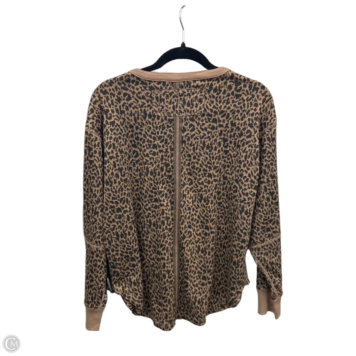 Top Long Sleeve By Lush In Animal Print, Size: S