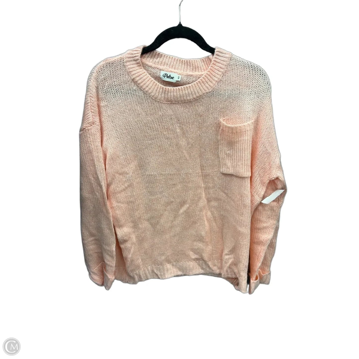 Sweater By Pulse In Pink, Size: Xs