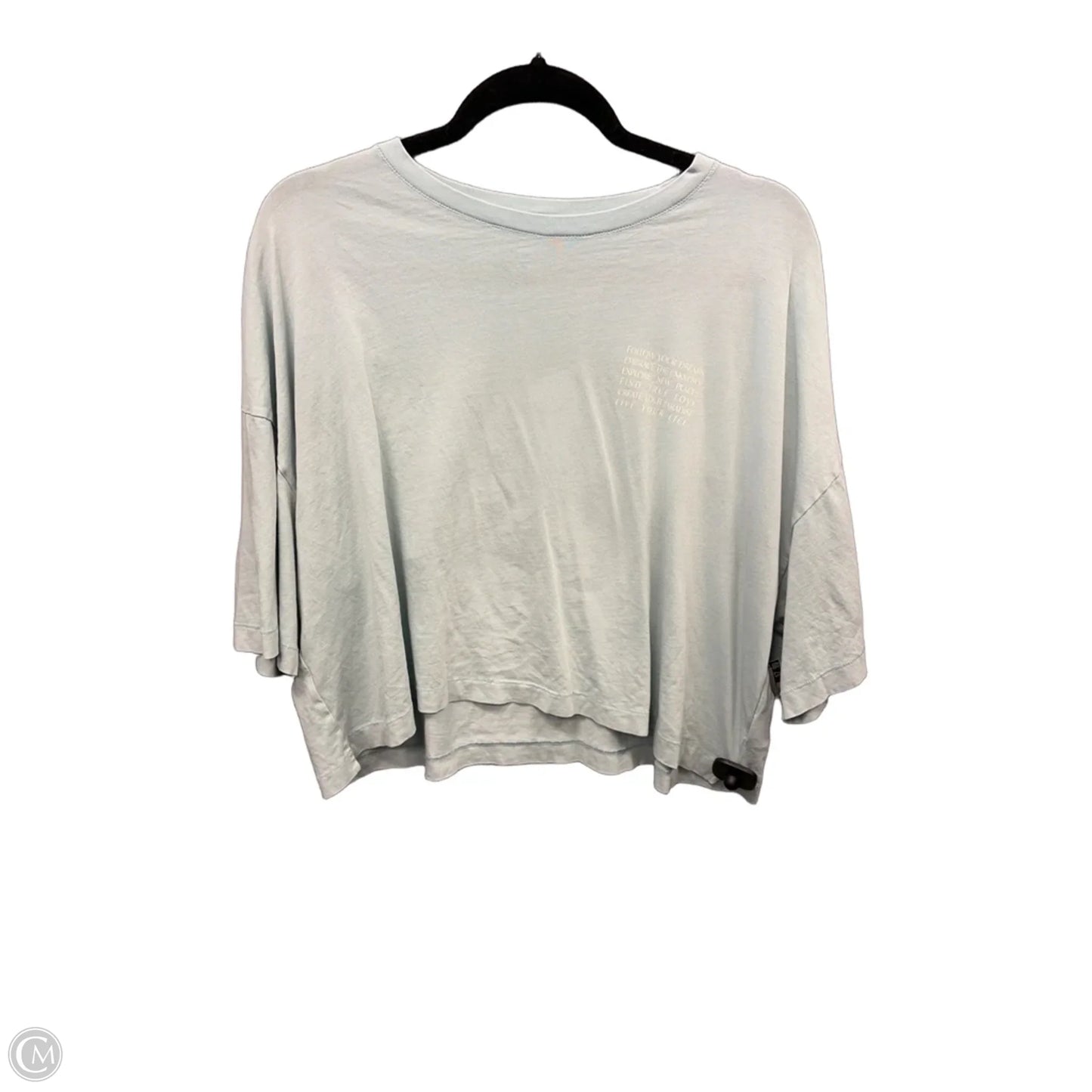 Top Short Sleeve Basic By American Eagle In Blue, Size: Xl