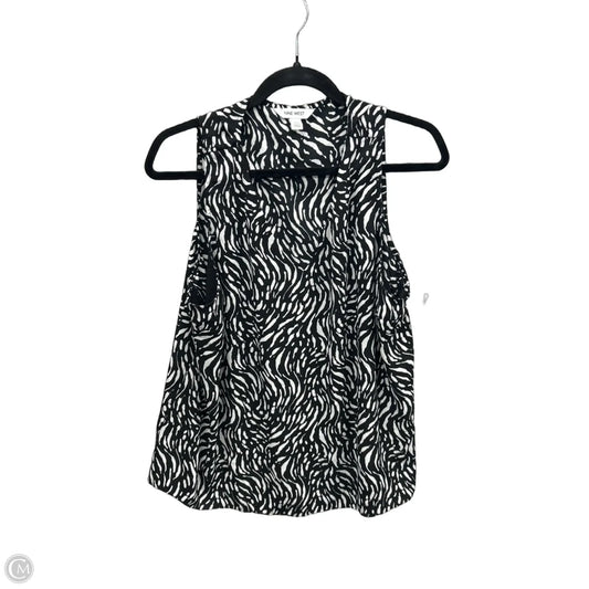 Top Sleeveless By Nine West In Black & White, Size: Xxl