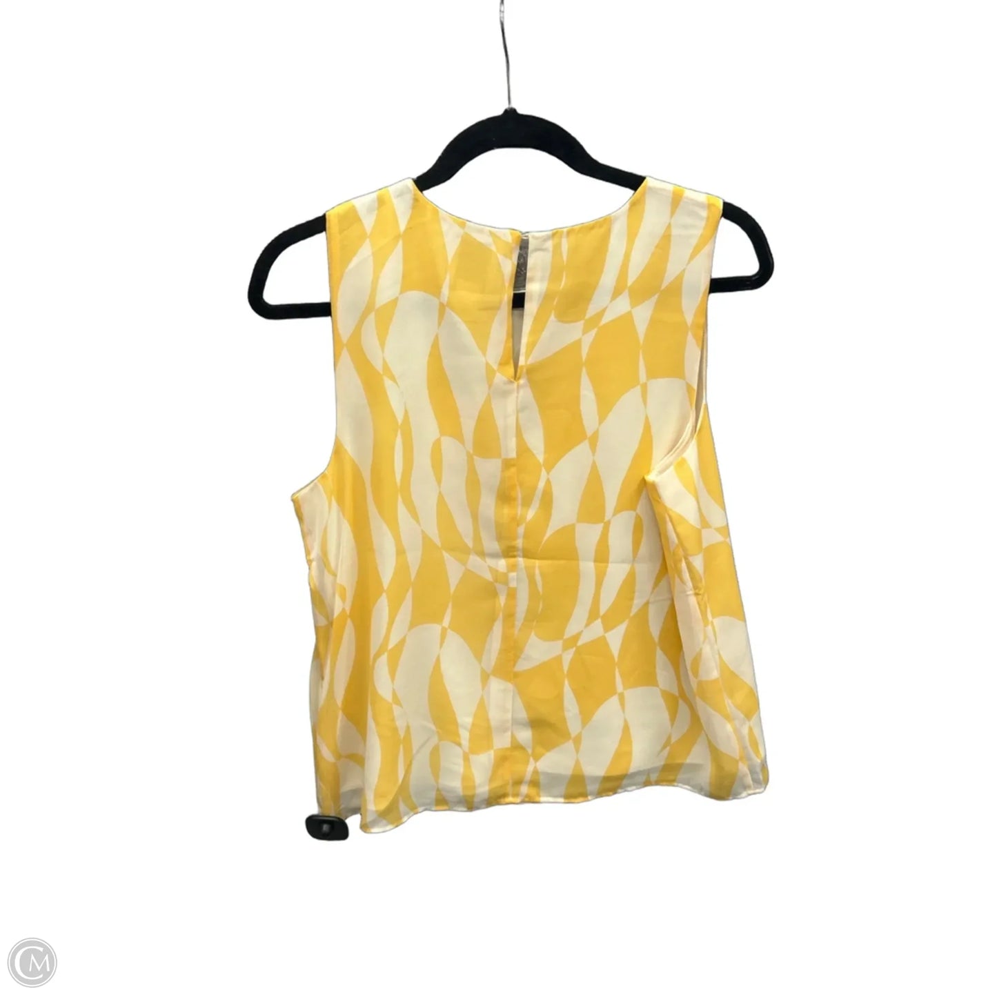 Top Sleeveless By Calvin Klein In Yellow, Size: S
