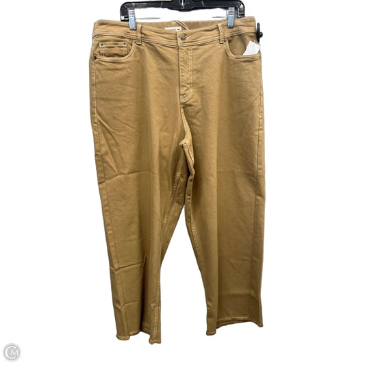 Jeans Straight By Toad & Co In Beige, Size: 18