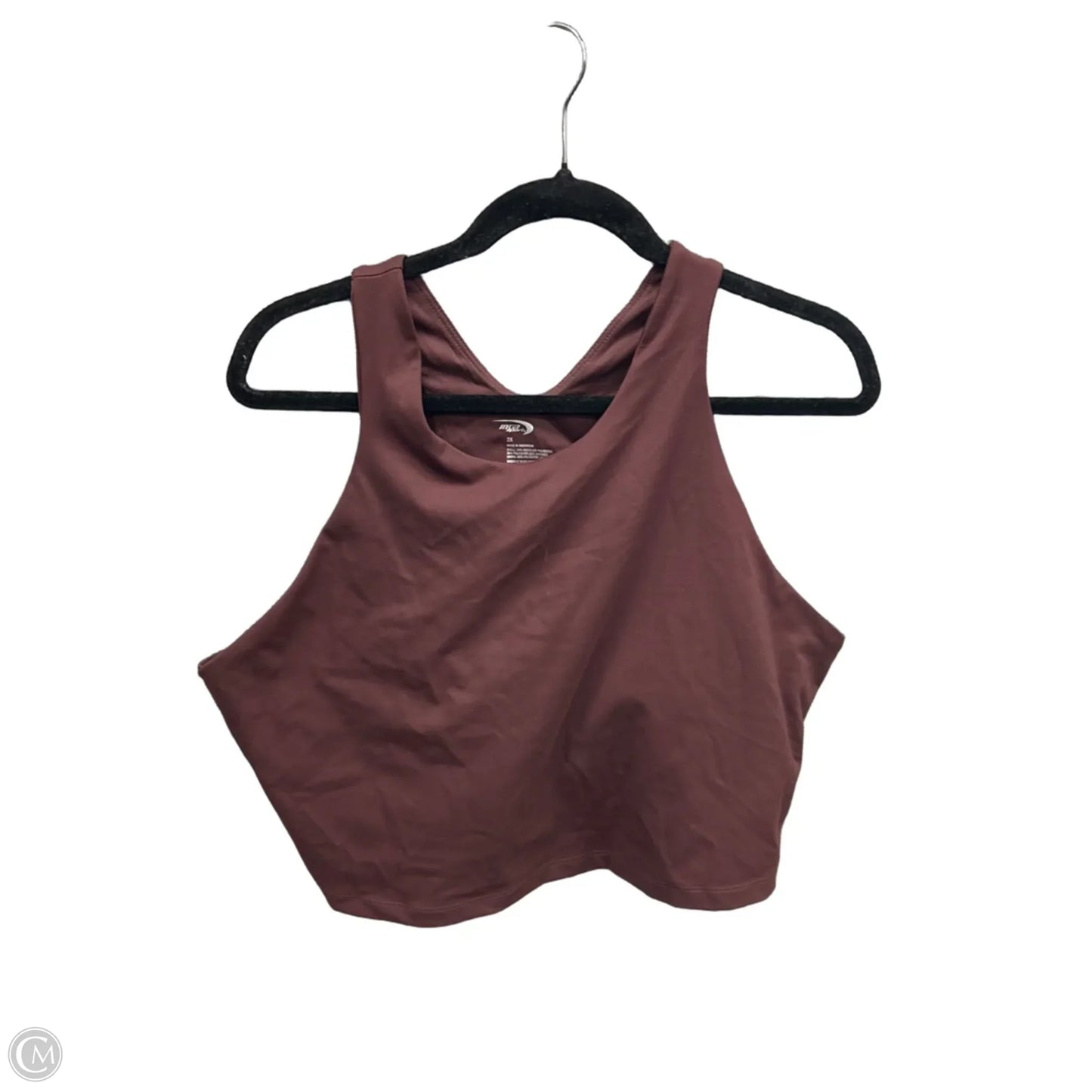Athletic Bra By Mta Sport In Maroon, Size: 2x