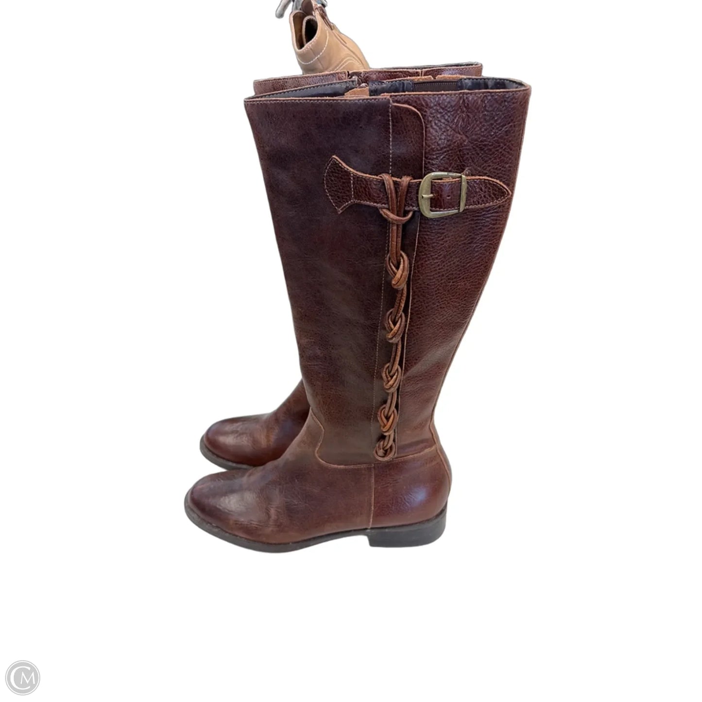 Boots Mid-calf Heels By Nicole In Brown, Size: 8.5