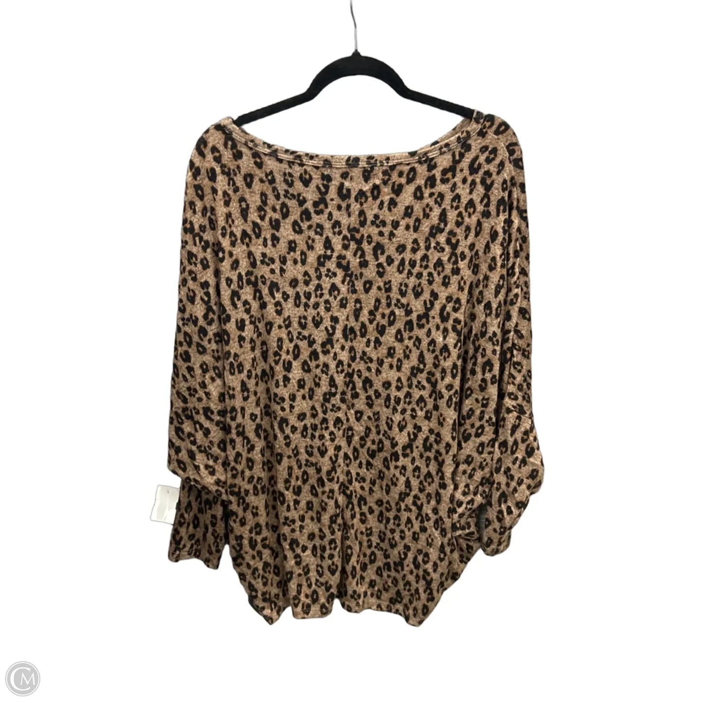 Top Long Sleeve By Maurices In Animal Print, Size: Xl