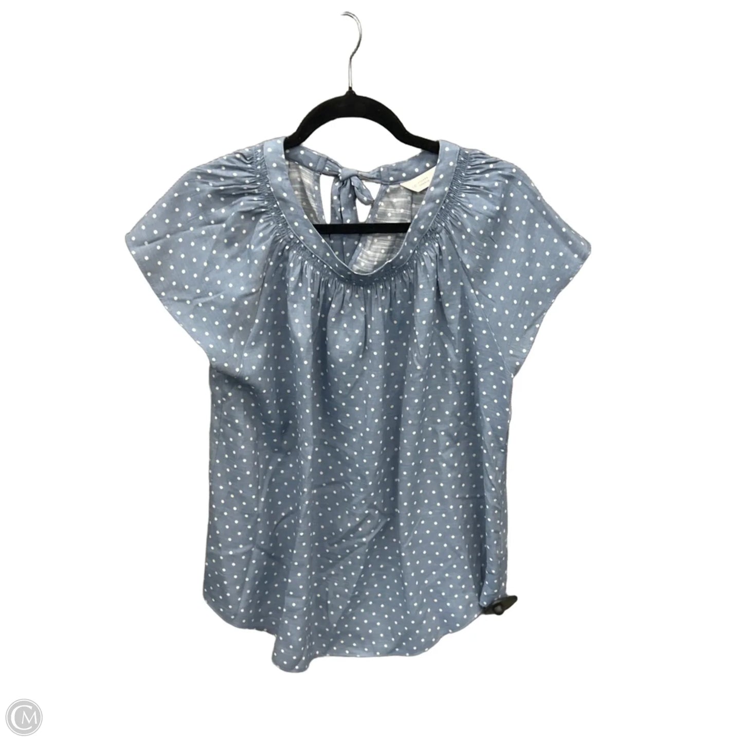 Top Short Sleeve By Lc Lauren Conrad In Blue, Size: L