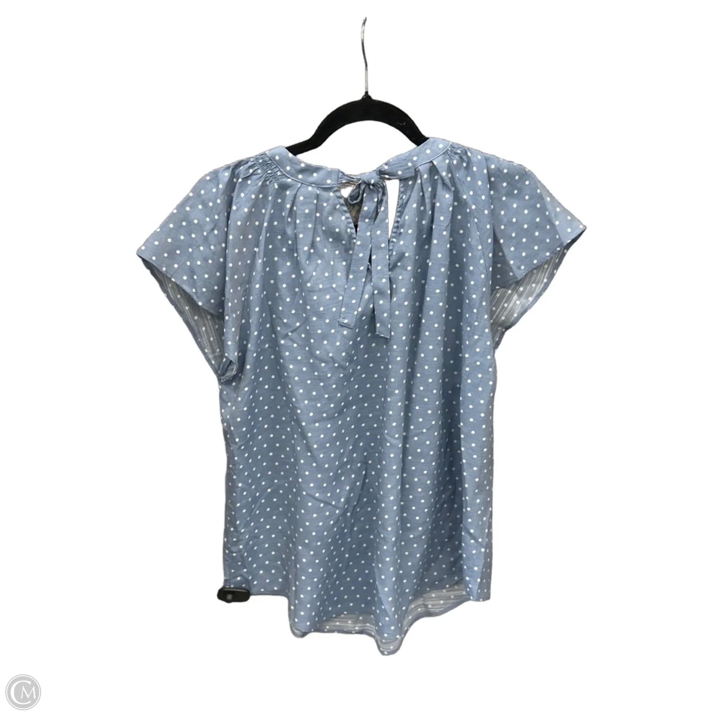 Top Short Sleeve By Lc Lauren Conrad In Blue, Size: L