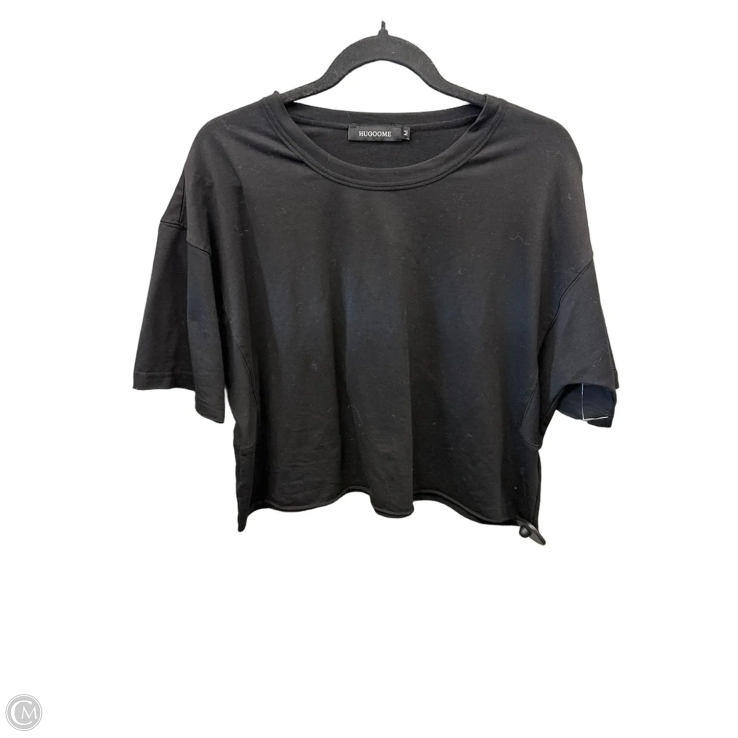 Top Short Sleeve By Clothes Mentor In Black, Size: M