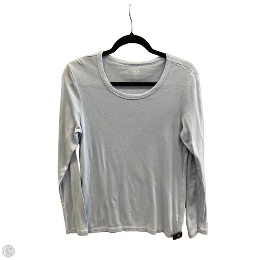 Top Long Sleeve Basic By Gap In Blue, Size: L