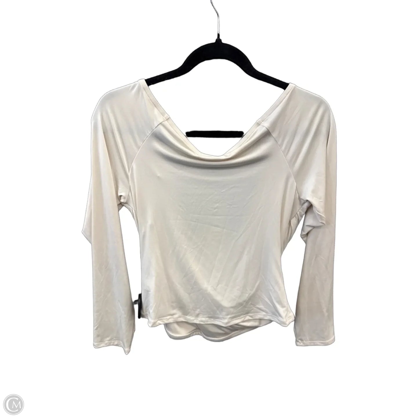 Top Long Sleeve By Express In Cream, Size: L