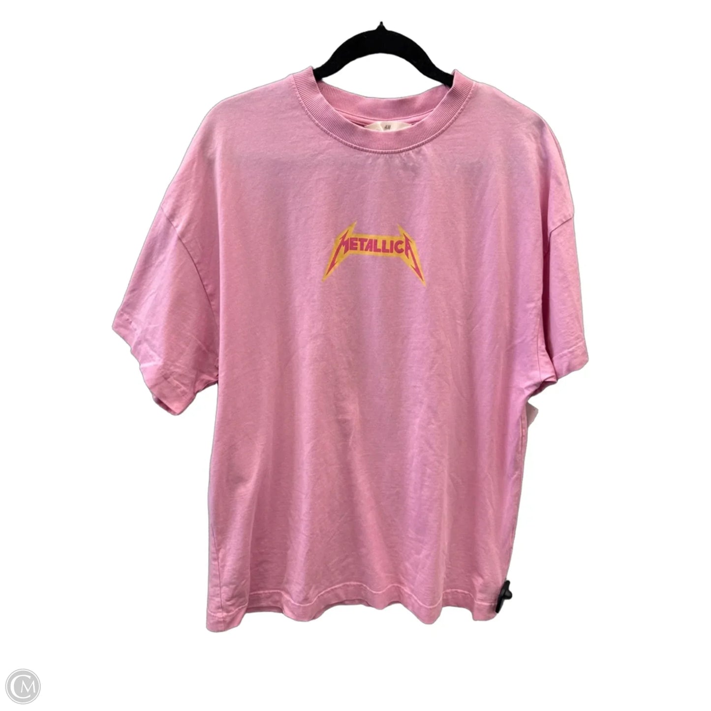 Top Short Sleeve Basic By H&m In Pink, Size: M