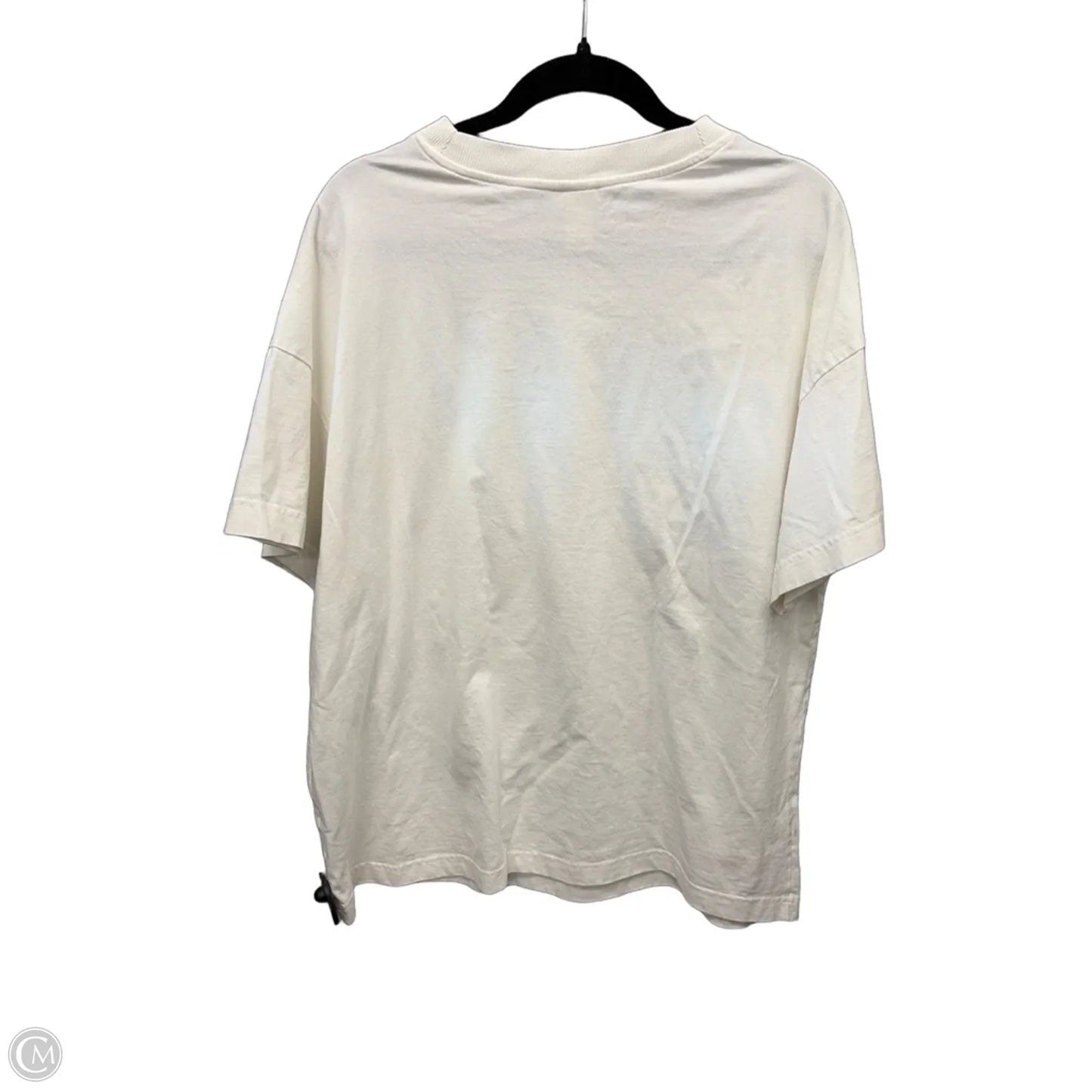 Top Short Sleeve By H&m In White, Size: L