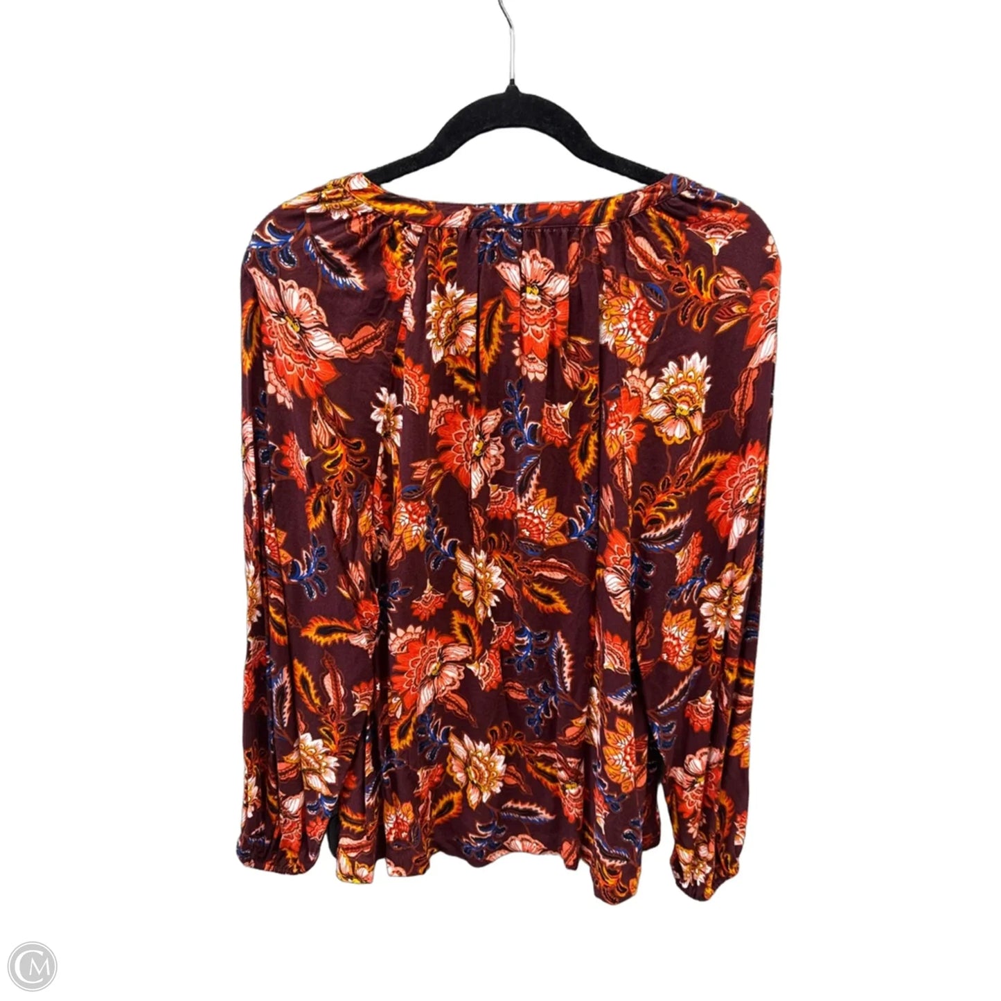 Top Long Sleeve By Old Navy In Maroon, Size: S