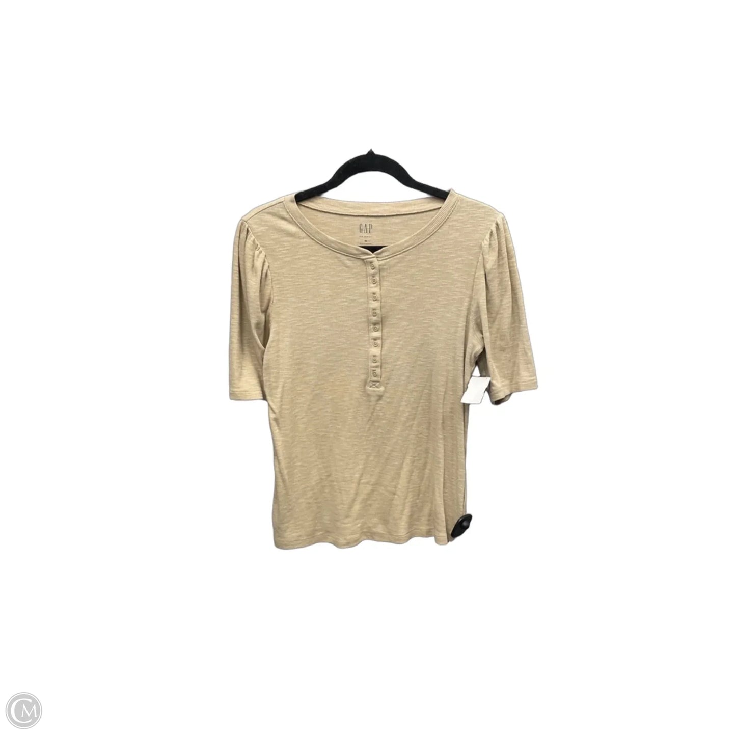 Top Short Sleeve By Gap In Beige, Size: M