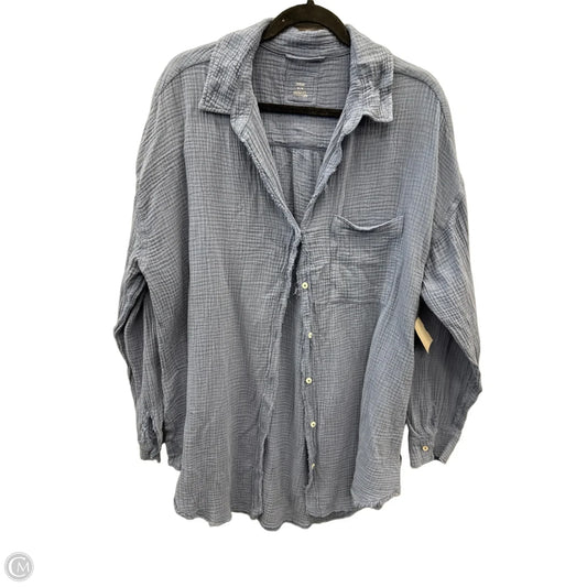 Top Long Sleeve By Aerie In Blue, Size: M