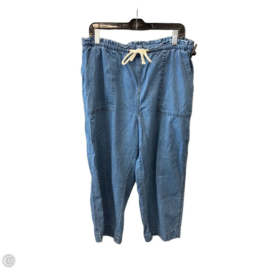 Pants Cropped By Old Navy In Blue Denim, Size: 12