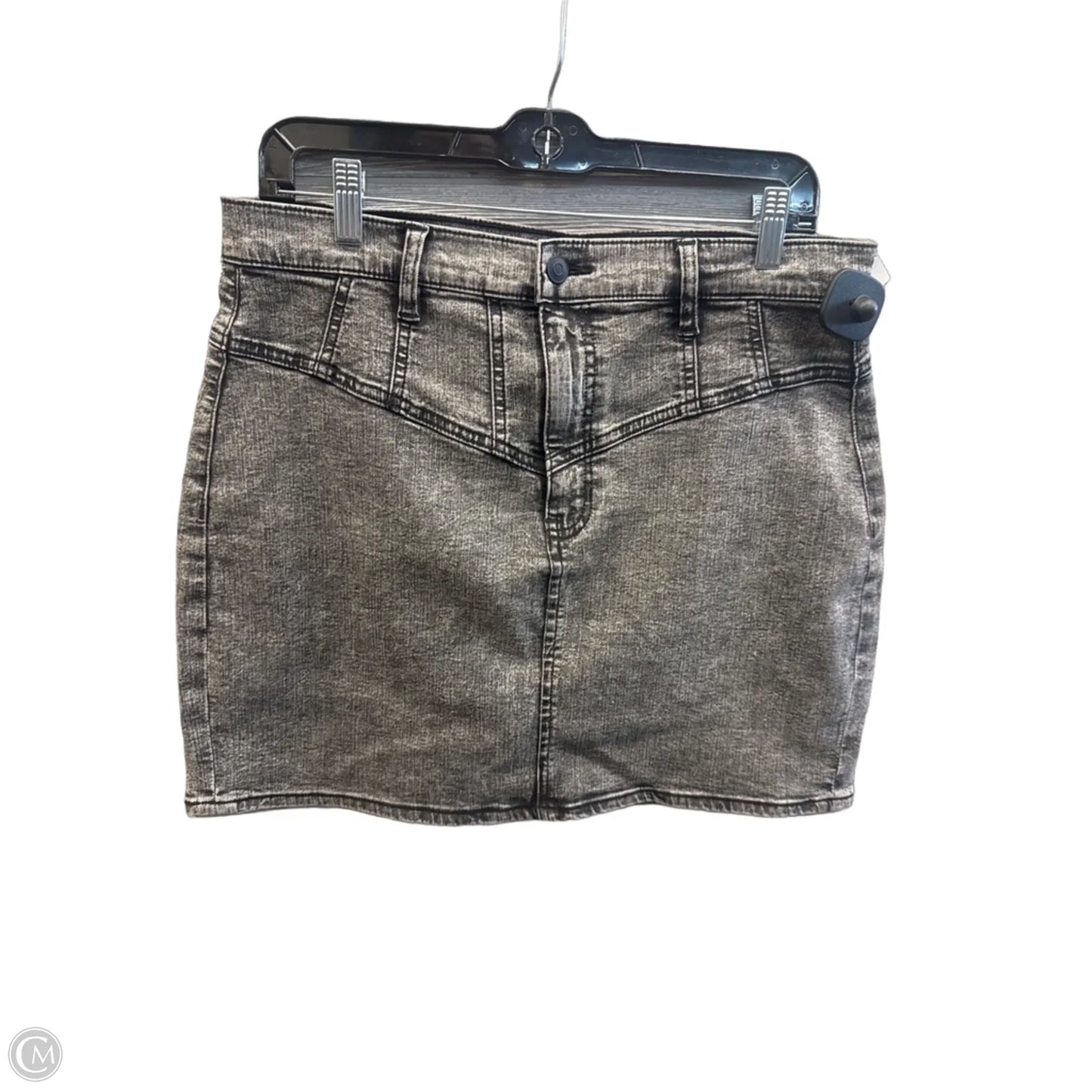 Skirt Mini & Short By Fashion Nova In Black Denim, Size: 12