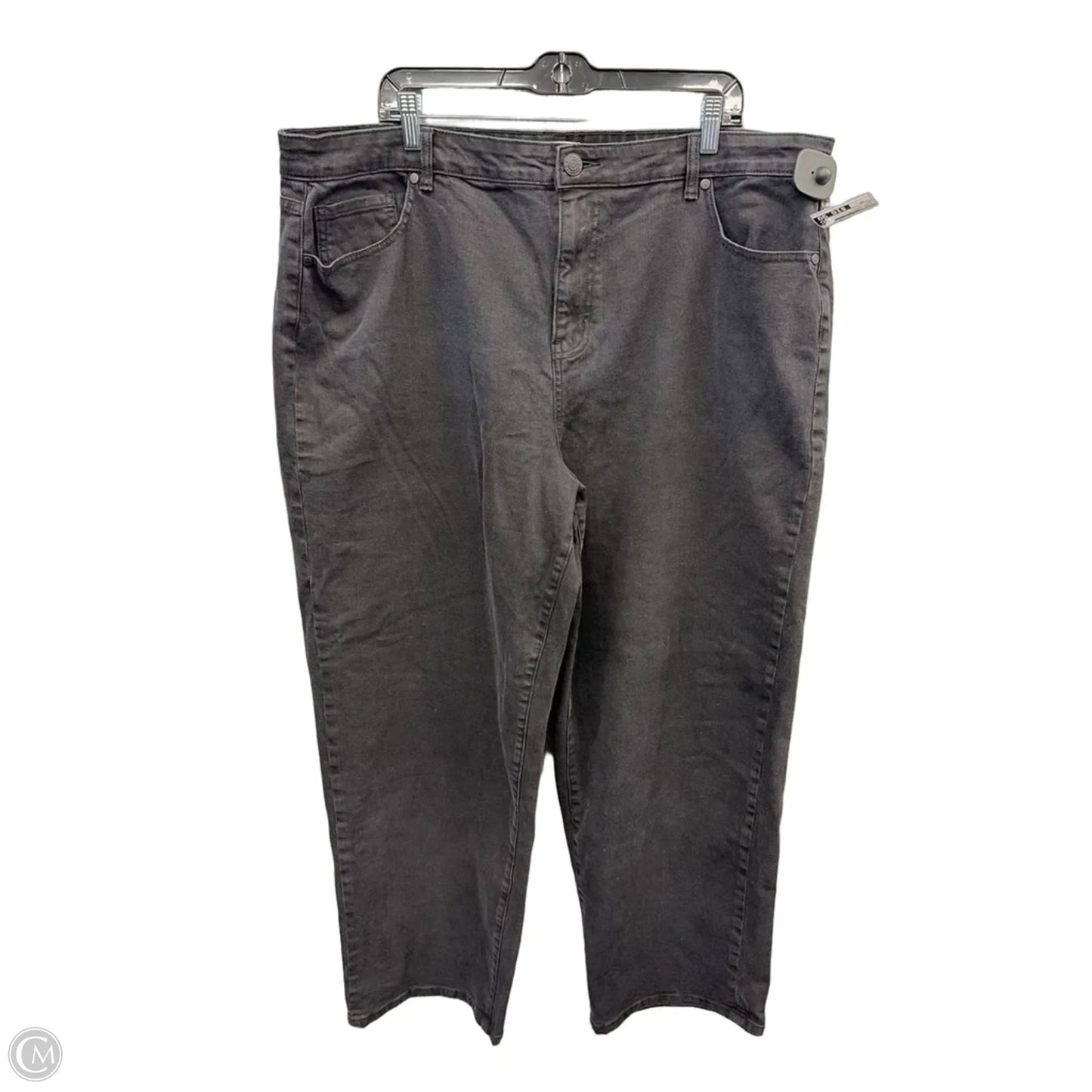 Jeans Straight By Eloquii In Black Denim, Size: 20