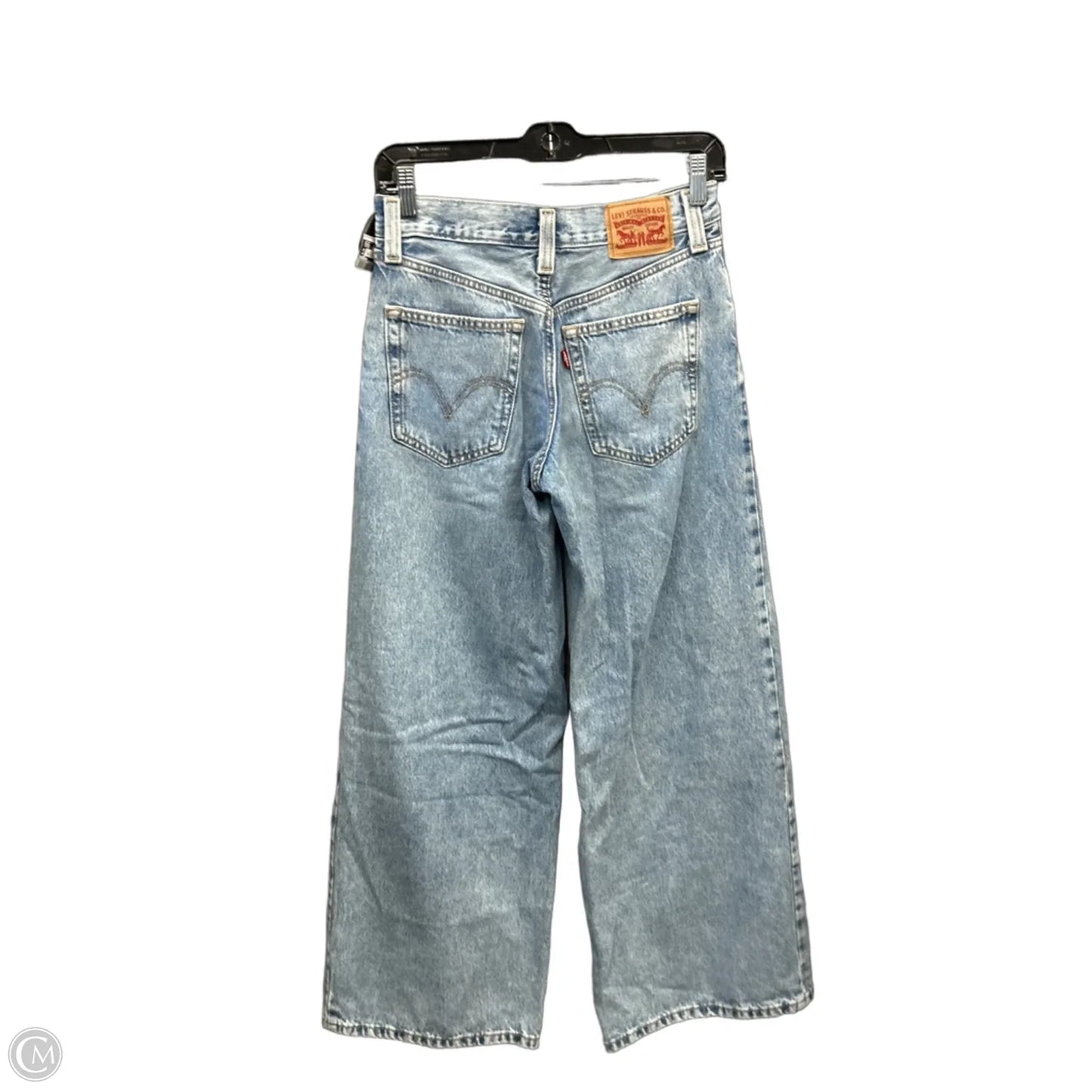 Jeans Straight By Levis In Blue Denim, Size: 2