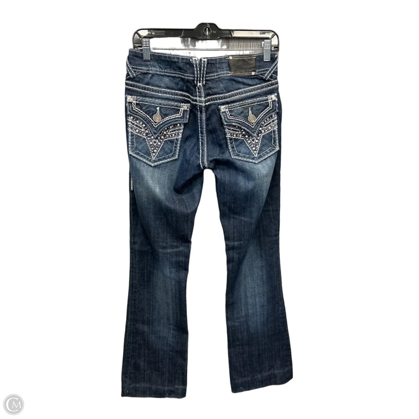 Jeans Boot Cut By Vigoss In Blue Denim, Size: 4