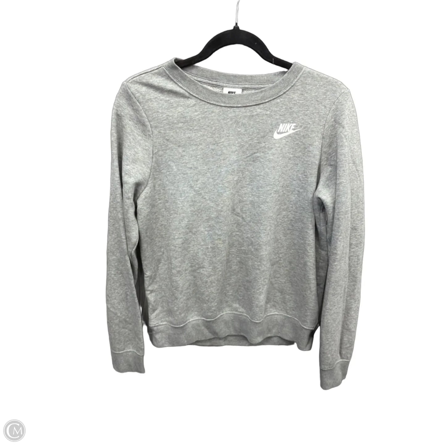 Sweatshirt Crewneck By Nike Apparel In Grey, Size: Xs