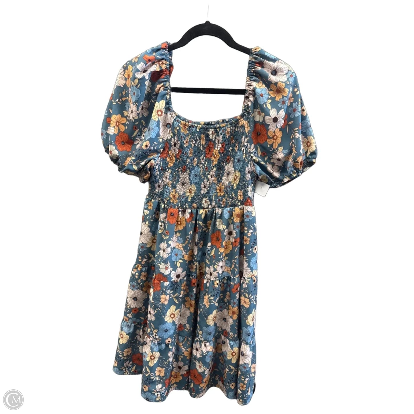 Dress Casual Midi By Shein In Floral Print, Size: Xl