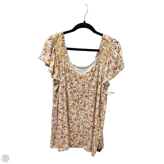 Top Short Sleeve By Torrid In Floral Print, Size: 2x