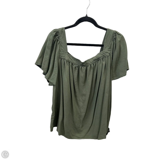 Top Short Sleeve By Torrid In Green, Size: 2x