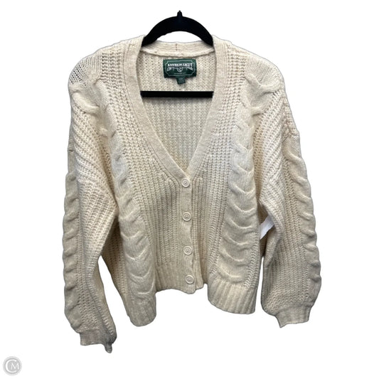 Sweater Cardigan By American Eagle In Cream, Size: M
