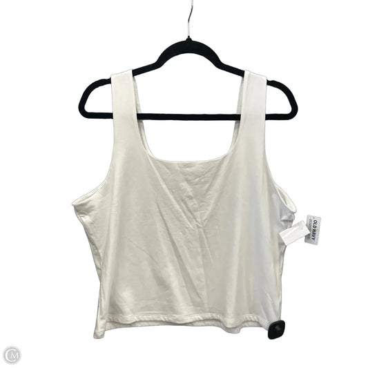 Top Sleeveless By Old Navy In White, Size: Xxl