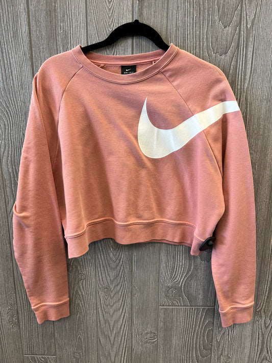 Pink Sweatshirt Crewneck Nike Apparel, Size M