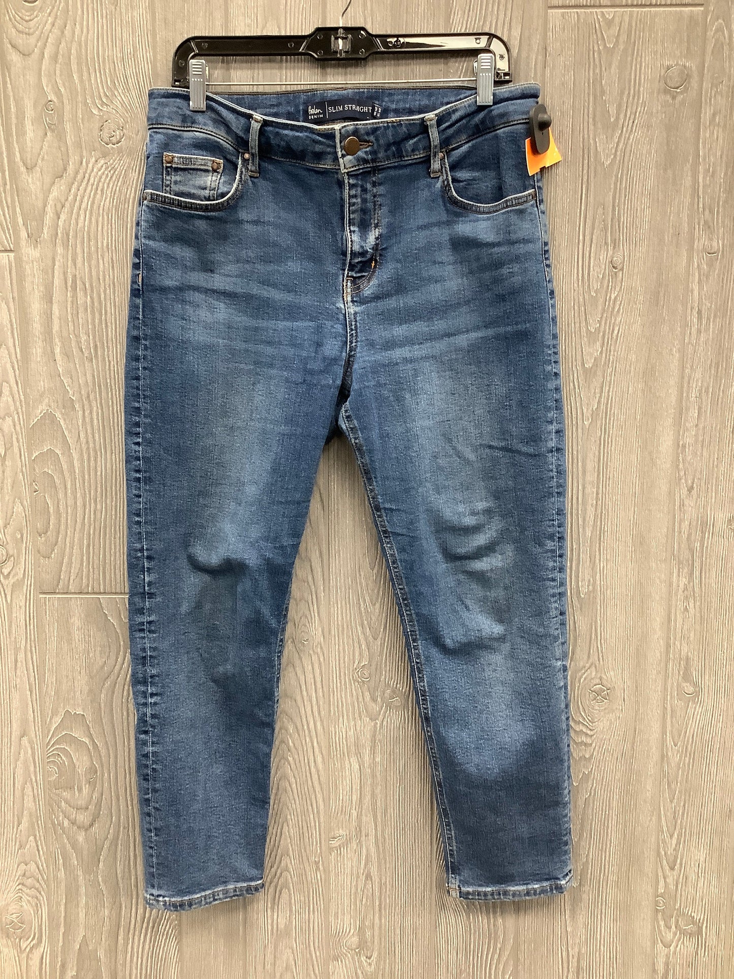 Jeans Straight By Boden In Blue Denim, Size: 4