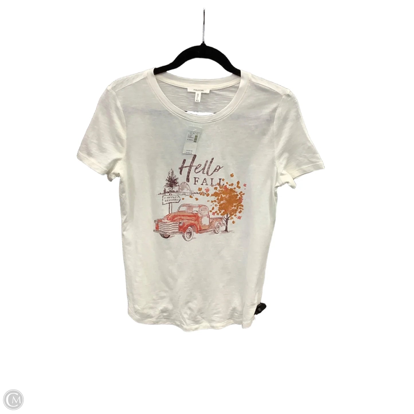 Top Short Sleeve By Maurices In White, Size: Xs