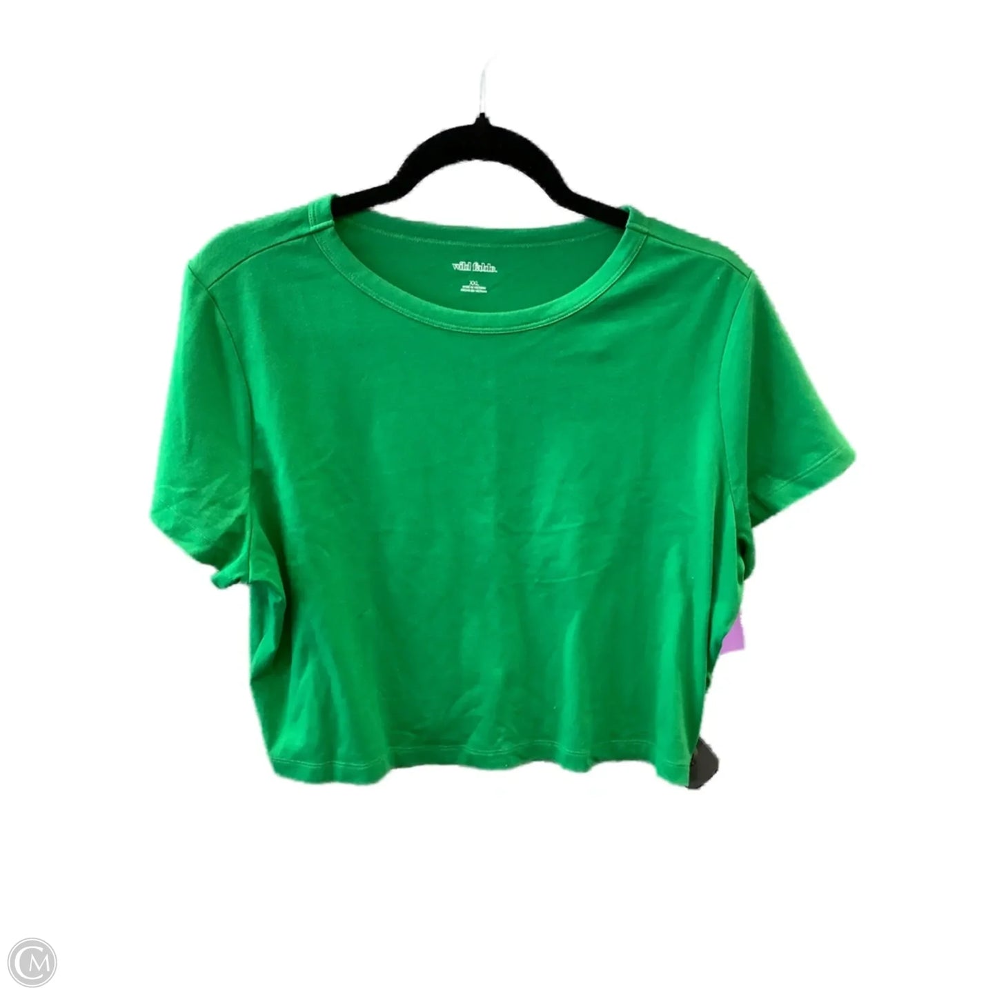 Top Short Sleeve Basic By Wild Fable In Green, Size: Xxl
