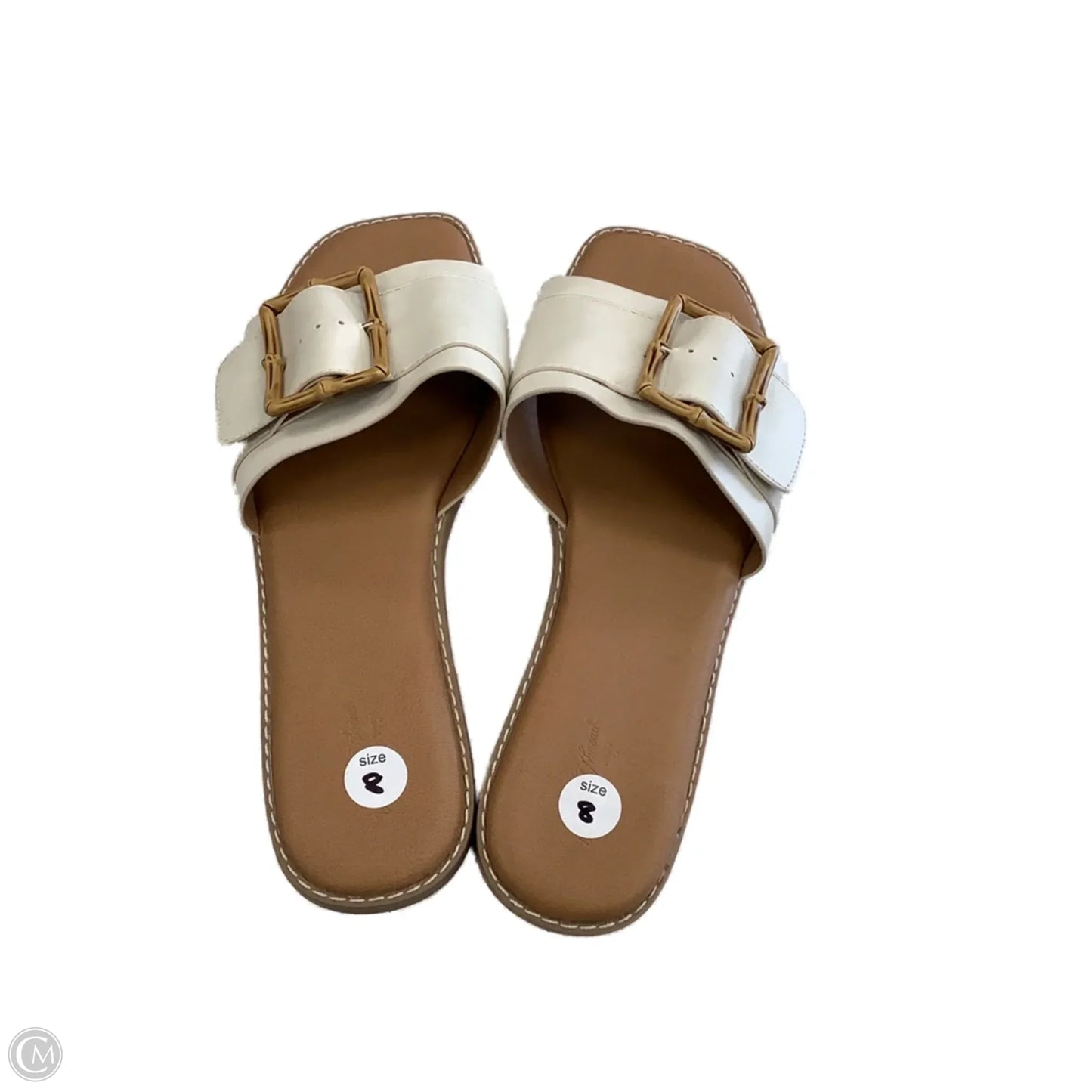 Sandals Flats By Universal Thread In Cream, Size: 8